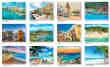 Caribbean Splendor Calendar - Scenic Images of the Caribbean - Spanish/English Bilingual open view