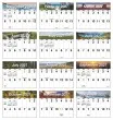 Big Blocks and Big Numbers Scenic Calendar Stapled – Monthly Page – 2027