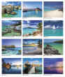 Tropical Island Scenic calendar # JC-108 monthly images