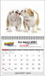 2026 Cute Puppies Promotional wall calendar Item JC-204 open view image