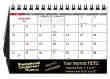 Promotional desk calendar