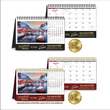 Scenic Promotional tent desk calendar item JC-701B open view