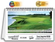 Promotional desktop Golf Courses calendar # JC-702 open view image