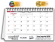 Desk tent calendar item JC-706 back view