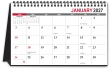 Puppies Dogs Tent Desk Calendar item JC-905 rear view of large memo grid and black stand