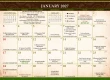 Franciscan Art Catholic Calendar item KC-FR January 2027 grid
