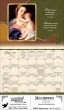 Our Lady bi-lingula catholic calendar open spread view 2026