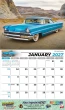 Classic Cars Calendar Stapled open view