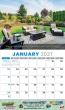 Flowers and Gardens Calendar Stapled open view