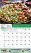 Cooking Recipes Calendar Stapled open view
