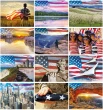 America the Beautiful Calendar monthly images 