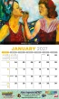 African-American Art Celebration Calendar open view