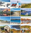 Scenes of New England Calendar monthly images 