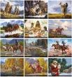 Spirit of the West Art Calendar monthly images 