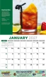 Happy Hour Cocktails Drinks Calendar open view