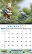 Garden Birds Calendar open view