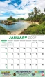 Beaches, Sun and Ocean Views Calendar open view