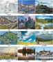 Scenes Of Canada Desk Calendar English/French montly images