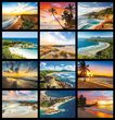 Beaches, Sun & Ocean Views Desk Calendar 2026