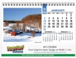 Scenes Of America Desk Calendar open view