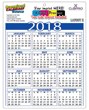 2026 Promotional Plastic Card Calendar 8.5x11 Full-Color Imprint Two Sides - 30 pt. Grid Style E