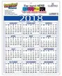 Plastic Card Calendar 8.5x11 Full-Color Imprint Two Sides - 30 pt. Grid Style E
