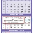 3 Month view commercial Calendar Item UG-690 stock grid imprint options
