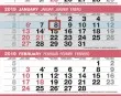 4 Month View Custom Calendar Item UG-644 month grid details