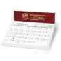 Magna Nu-Leth-R Desk Calendar WW-041_white_burgundy