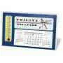 Window Premier Desk Calendar with Thermometer WW-053_blue