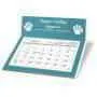 Imperial Desk Calendar WW-957_turquoise-white