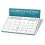 Charter Hotstamped Desk Calendar WW-991_turqwhite