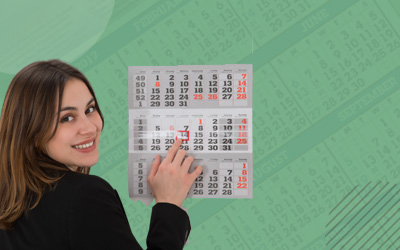 3-Month View Calendars printing