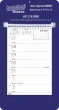 Weekly Memo Calendar w Solid Blue Background – Main Image – 2027
