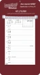Memo Weekly Calendar, Maroon Background – Main Image – 2027