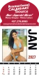 Swimsuit Stick-Up Adhesive Calendar Full Color Images – Main Image – 2027