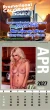 2027 Topless Models Stick-Up Self-Adhesive Calendar | Full Color Imprint – Main Image – 2027