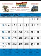 Contractor Calendar w Blue & Black Grid, 18x25 – Main Image – 2027