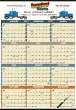 Laminated 12-Month-View Calendar, 27x38, Full Color Imprint Option | Julian Dates | Week Numbers | 2027 | Tinned – Main Image – 2027