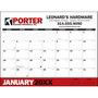 Custom Two-Color Desk Pad Promotional Calendar – Main Image – 2027