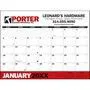 Custom Two-Color Desk Pad Promotional Calendar – Main Image – 2027