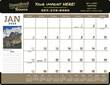 Scenic Desk Pad Calendar w/vinyl header, Size 23"x17" – Main Image – 2027
