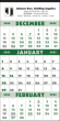 Single Panel 3-Month Wall Calendar (12 sheet) Julian Dates 13x25 – Main Image – 2027