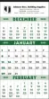 Single Panel 3-Month Wall Calendar (12 sheet) Julian Dates 13x25 – Main Image – 2027