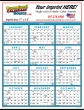 2027 Year View Calendar - Single Sheet, 22x29 Inches, Blue & Black Design, Large Wall Calendar for Home/Office Planning – Main Image – 2027