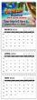 3 Month View 4 Panel Wall Calendar with Week Numbers 11x31.5 – Main Image – 2027