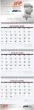 3 Months at a Glance Custom Calendar w Drop Ad 10.75x35, Julian Dates – Main Image – 2027