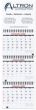 Small 3-Month-At-Glance Calendar 6x18.75 with Julian Dates, Full Color Ad Imprint – Main Image – 2027