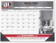 Desk Pad Calendar Black Grid Side Notes – Main Image – 2027