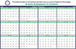 Horizontal Year-In-View Calendar w/Plastic Lamination size 37x24 – Main Image – 2027